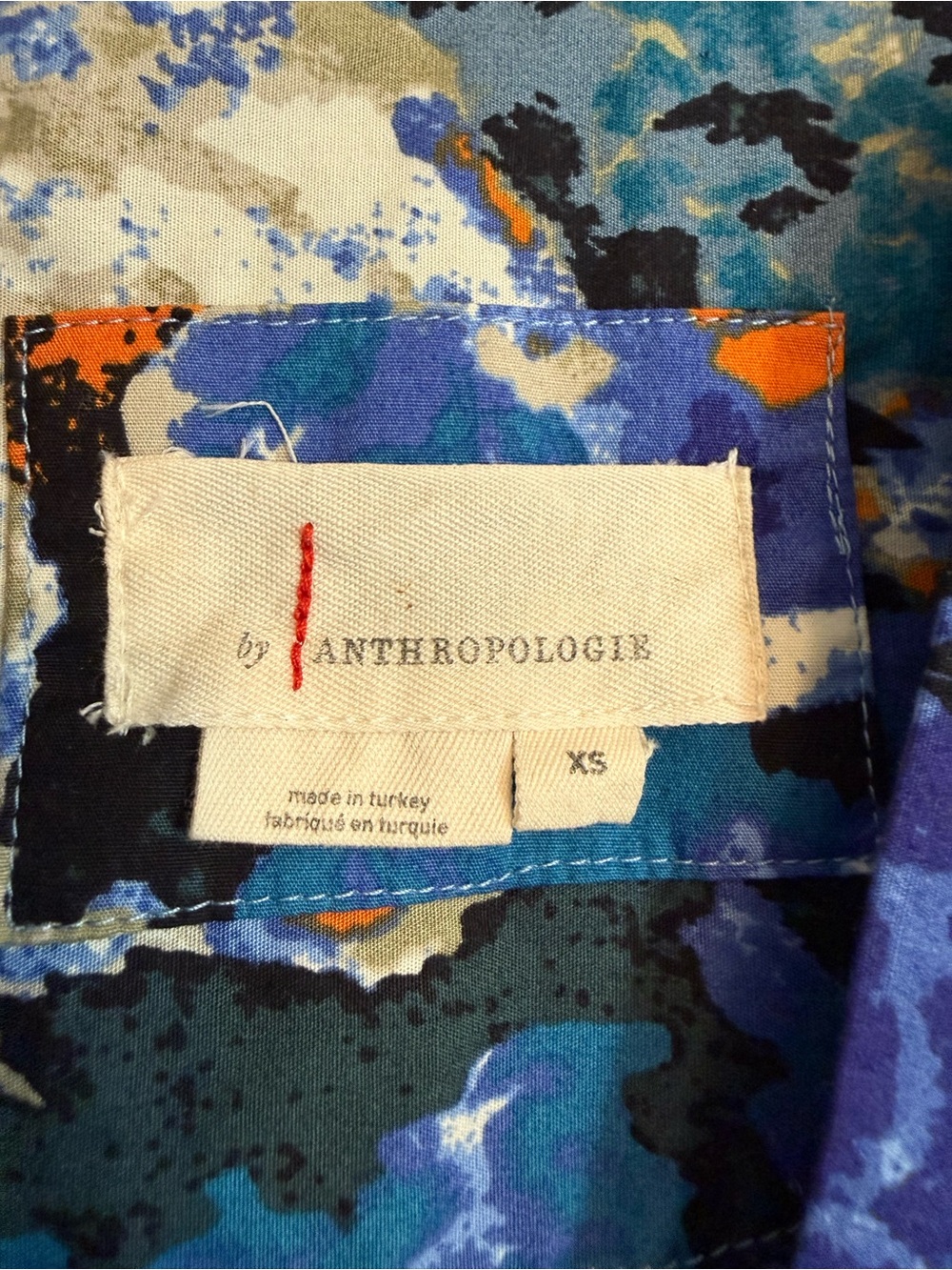 Anthropologie Somerset Maxi Dress Blue Watercolor Size XS - Picture 5 of 13